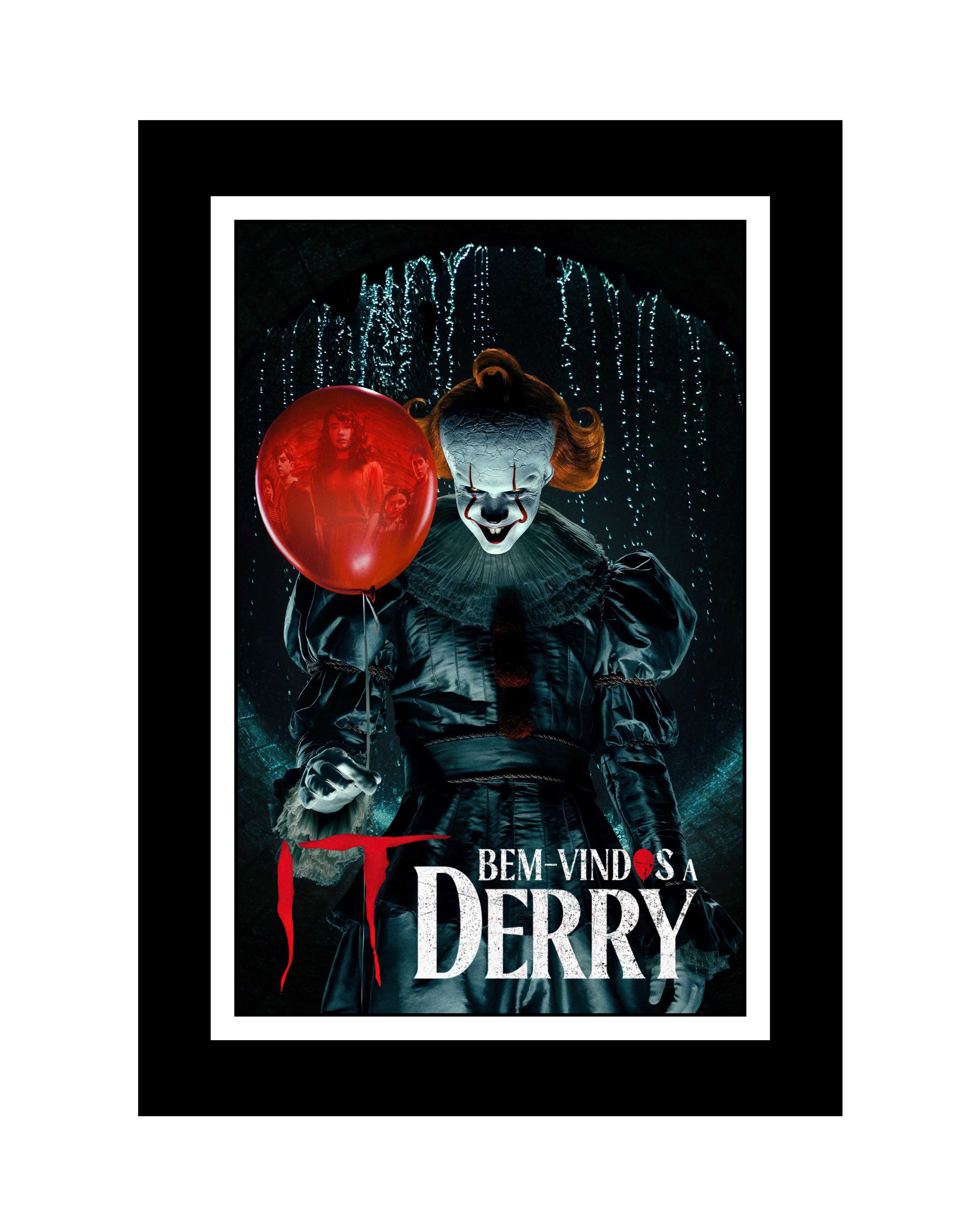 IT - BEM-VINDO À DERRY - PLACA DECORATIVA LAMINADA - 19x28cm