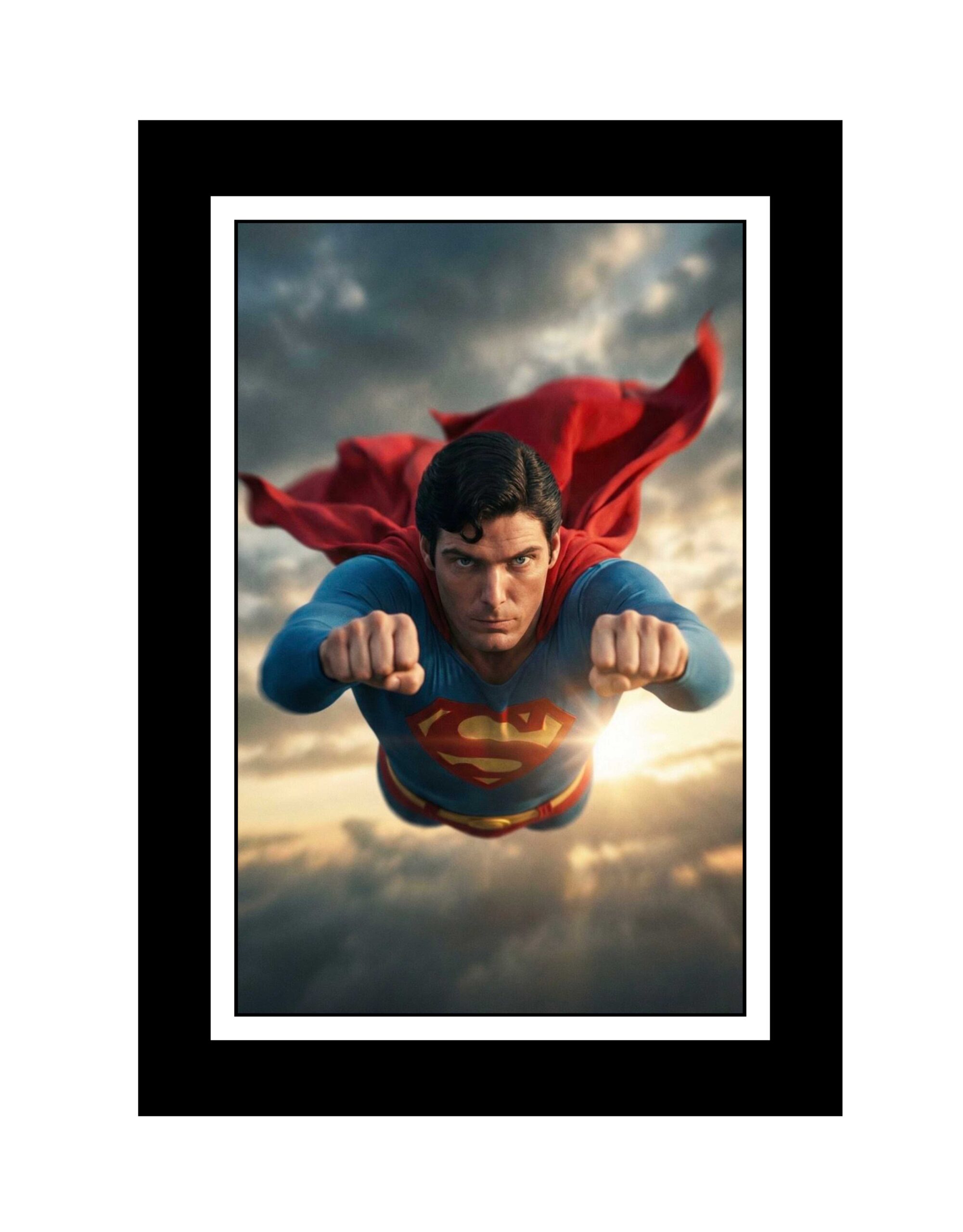 CHRISTOPHER REEVE - SUPERMAN - PLACA DECORATIVA LAMINADA - 19x28cm