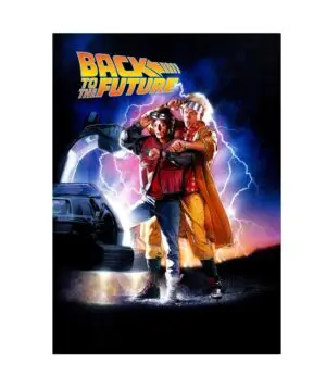 BACK TO THE FUTURE - PLACA DECORATIVA LAMINADA - 19x28cm
