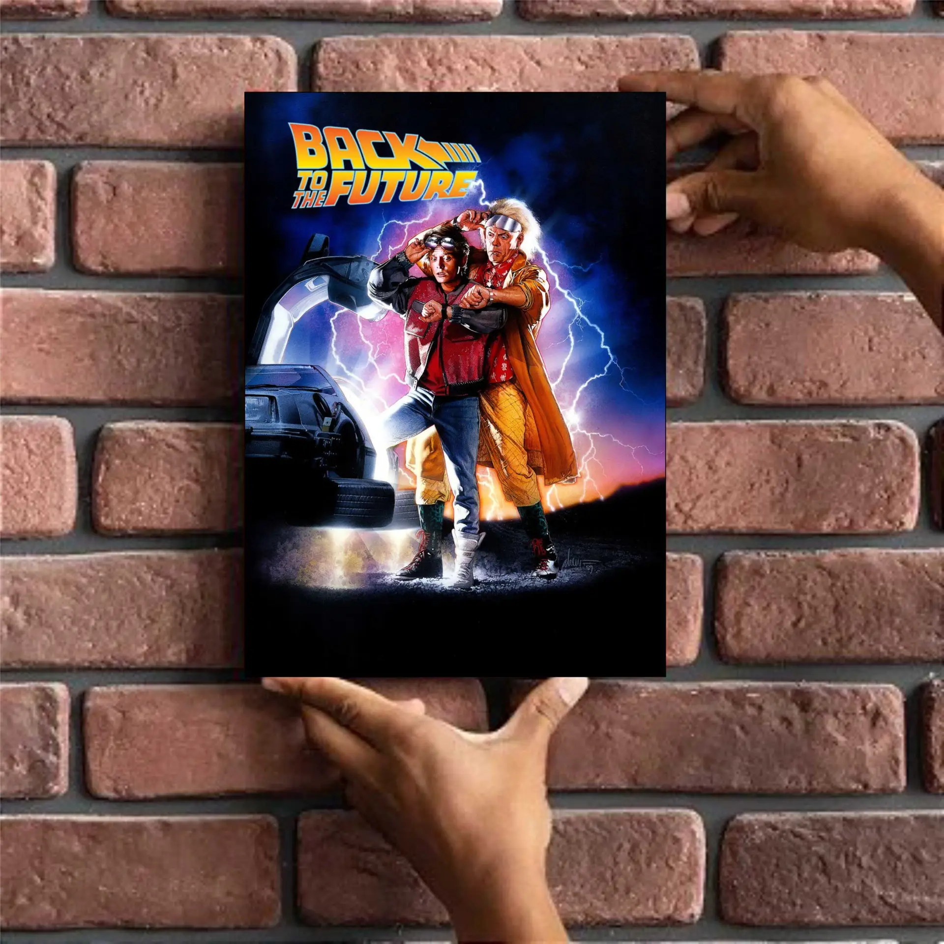 BACK TO THE FUTURE - PLACA DECORATIVA LAMINADA - 19x28cm - Imagem 2