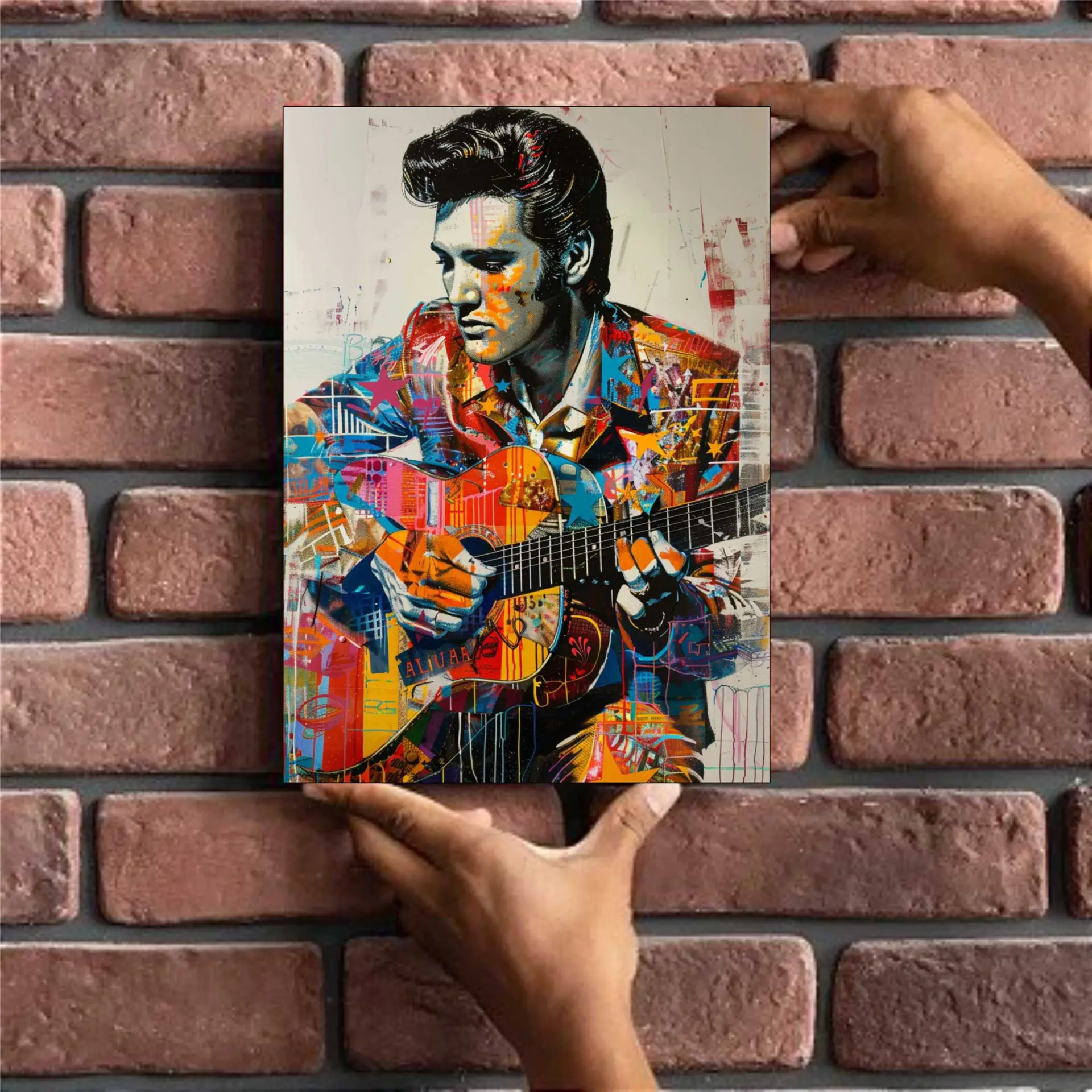 ELVIS PRESLEY - PLACA DECORATIVA LAMINADA - 19x28cm - Imagem 2