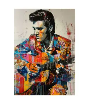 ELVIS PRESLEY - PLACA DECORATIVA LAMINADA - 19x28cm