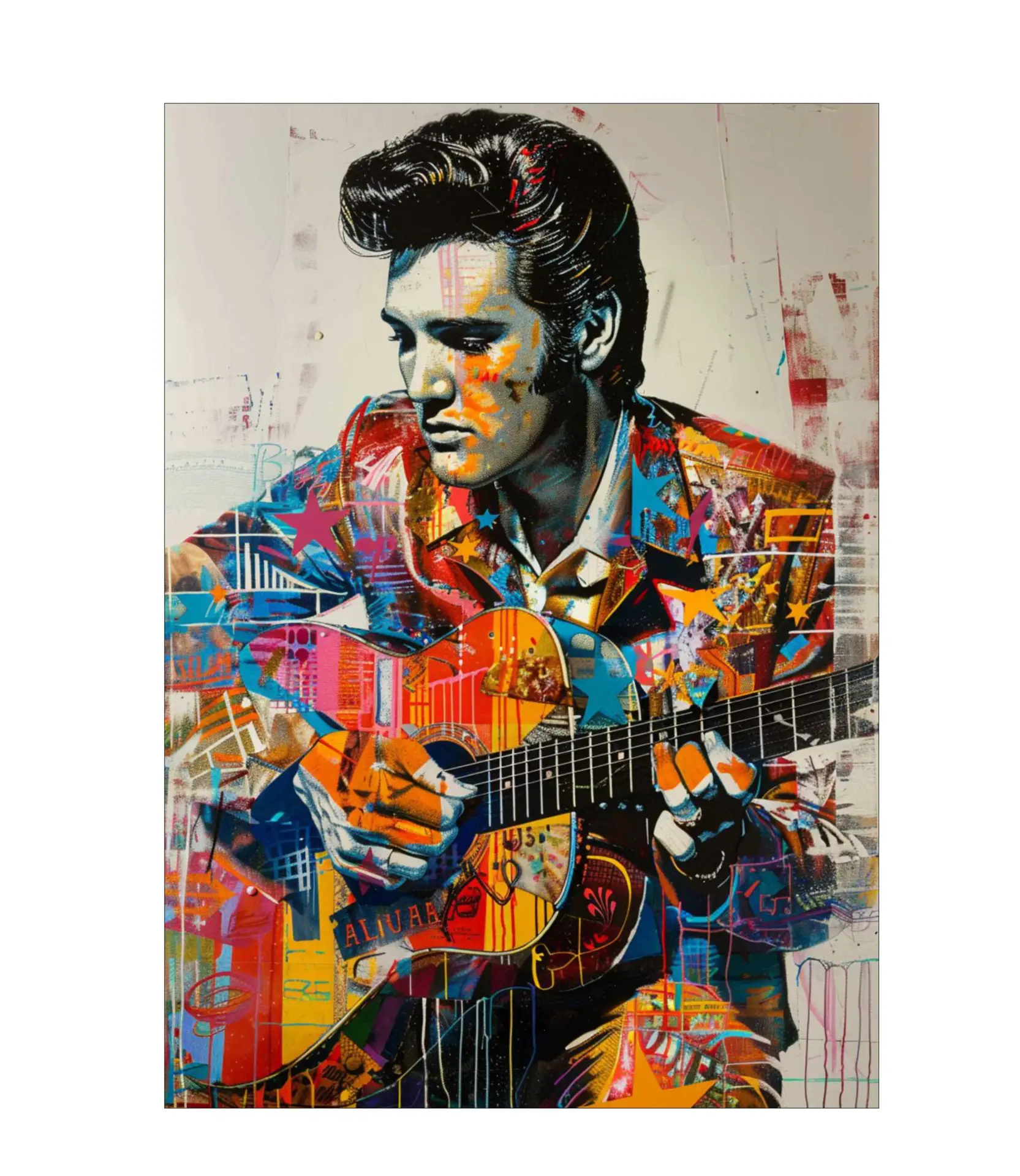 ELVIS PRESLEY - PLACA DECORATIVA LAMINADA - 19x28cm