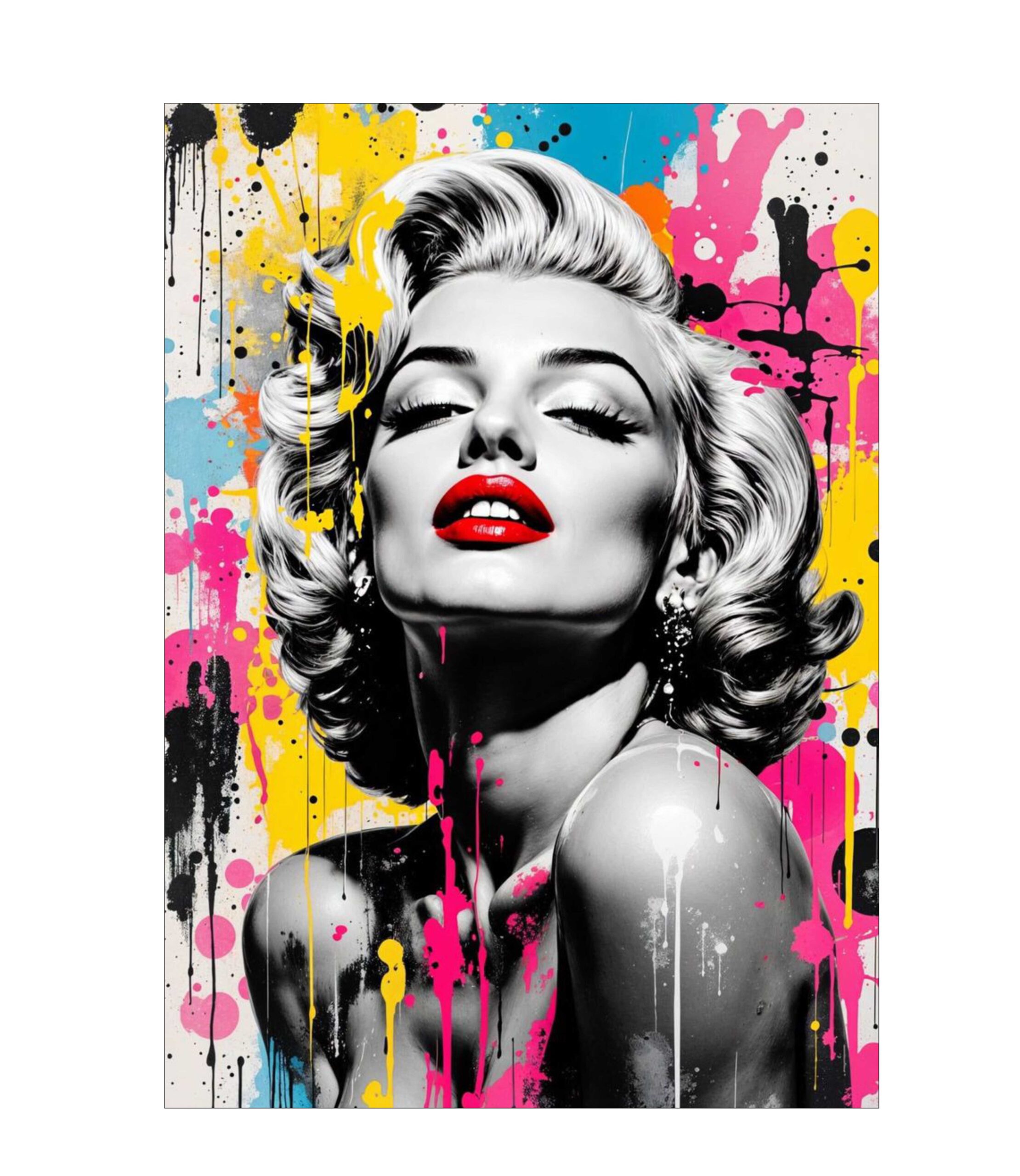 MARILYN MONROE - PLACA DECORATIVA LAMINADA - 19x28cm