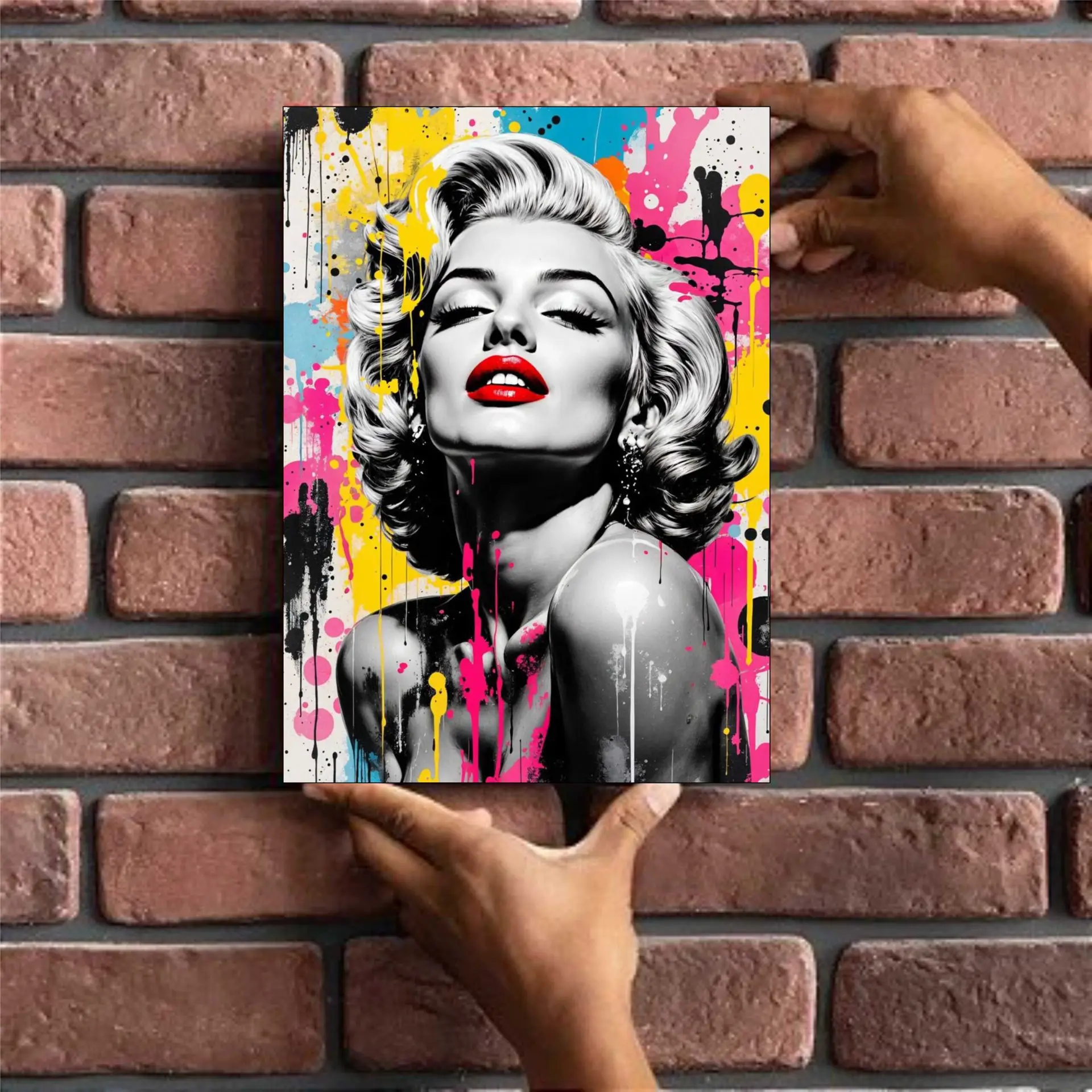 MARILYN MONROE - PLACA DECORATIVA LAMINADA - 19x28cm - Imagem 2