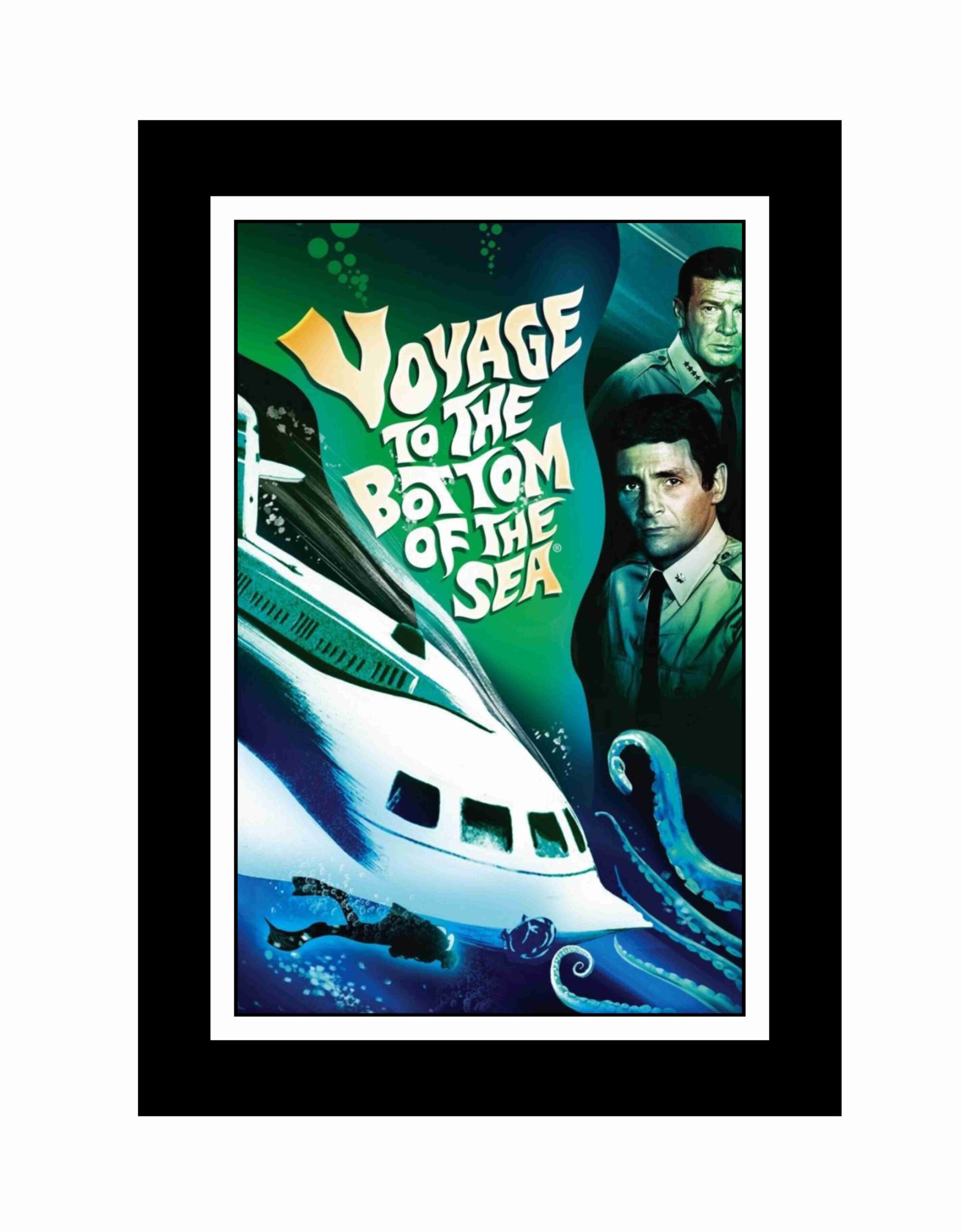 VIAGEM AO FUNDO DO MAR - PLACA DECORATIVA LAMINADA - 19x28cm