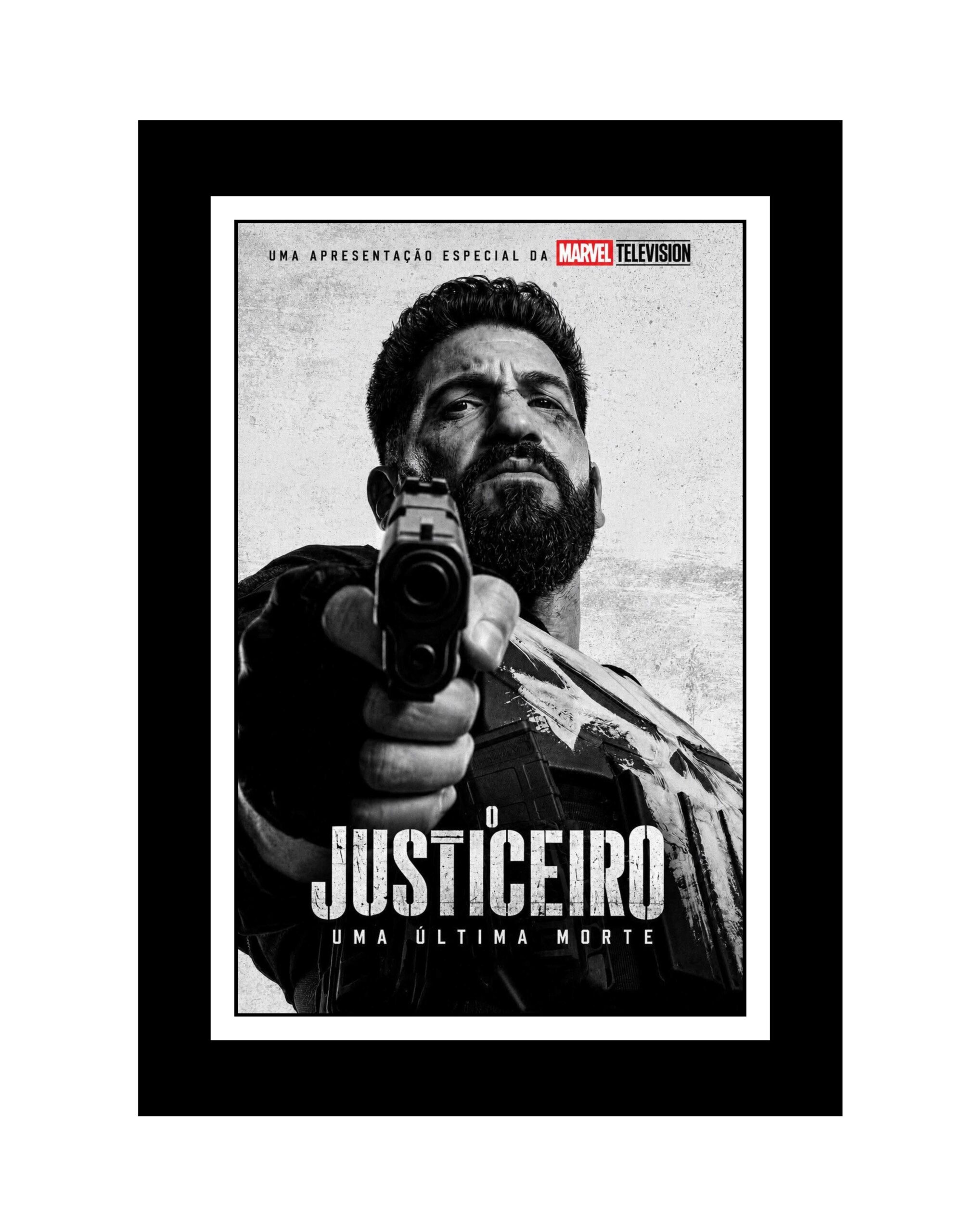 O JUSTICEIRO - PLACA DECORATIVA LAMINADA - 19x28cm