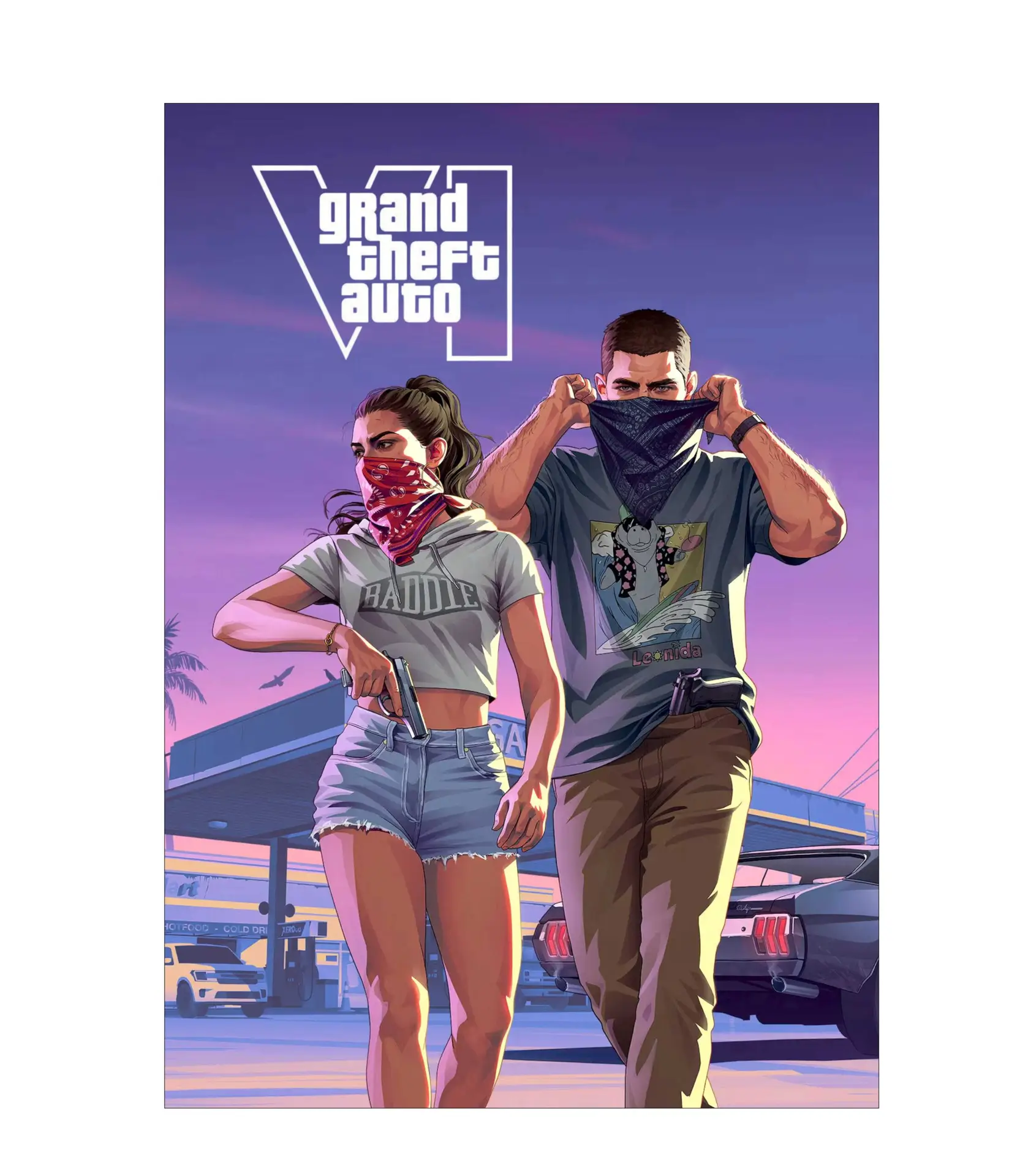 GTA 6 - PLACA DECORATIVA LAMINADA - 19x28cm