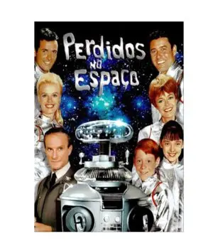 PERDIDOS NO ESPAÇO - PLACA DECORATIVA LAMINADA - 19x28cm