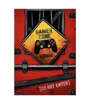 ZONA GAMER 2 - PLACA DECORATIVA LAMINADA - 19x28cm