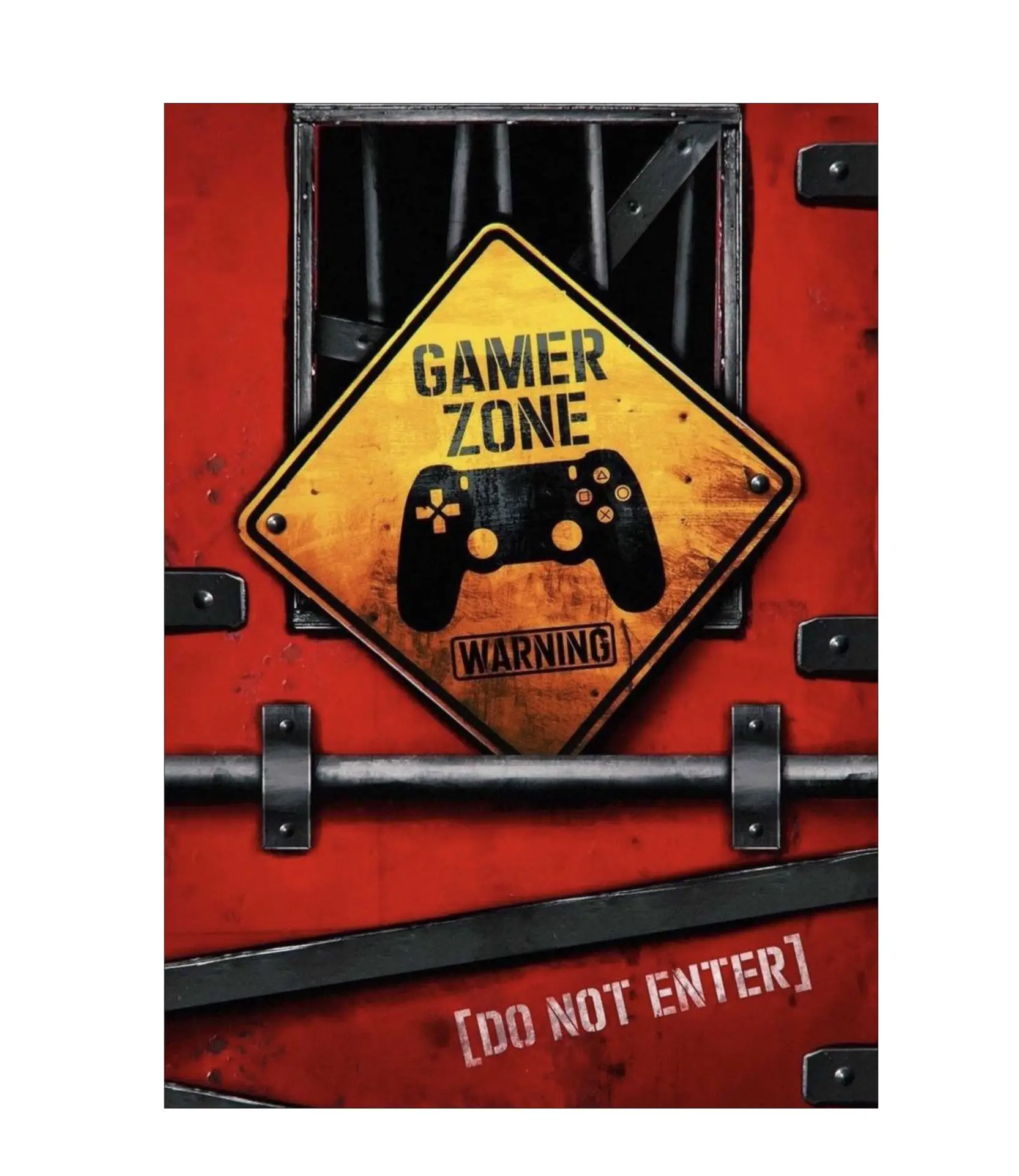 ZONA GAMER 2 - PLACA DECORATIVA LAMINADA - 19x28cm